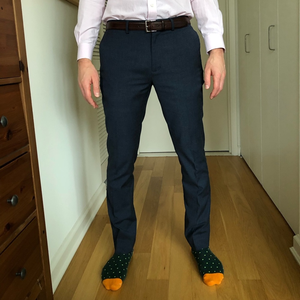 Top shop dress pants. Indigo/Grey
